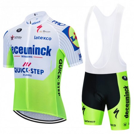 Tenue Cycliste et Cuissard à Bretelles 2020 Deceuninck-Quick-Step N002